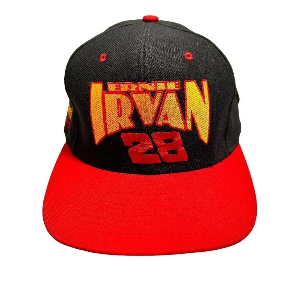 Vtg Ernie Irvan #28 Havoline Nascar Hat NUTMEG Snapback Stitched Logo 90's NWT